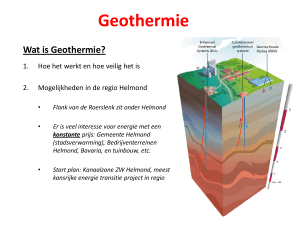 Geothermie - Alle lichten op groen