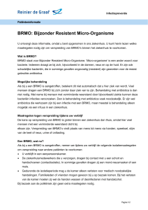 BRMO: Bijzonder Resistent Micro-Organisme
