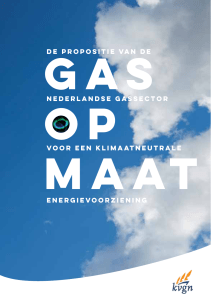 De propositie van de Nederlandse gassector voor een