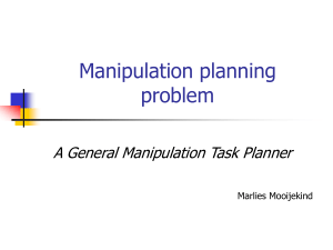 Manipulation planning problem