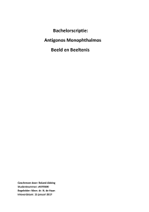 Bachelorscriptie: Antigonos Monophthalmos Beeld en Beeltenis