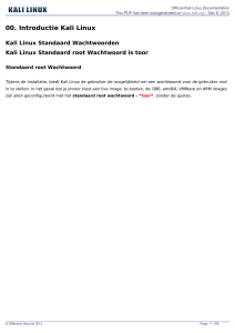 Kali Linux Official Documentation