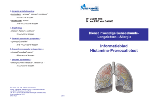 Histamine-provocatietest - Sint
