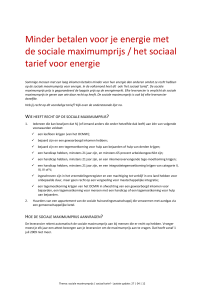 De sociale maximumprijs - Samenlevingsopbouw Antwerpen