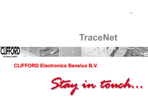 TraceNet CLIFFORD Electronics Benelux BV
