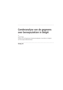 Genderanalyse van de gegevens over beroepsziekten in België