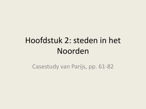 Hoofdstuk 2: steden in het Noorden