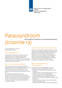 Patausyndroom (trisomie 13)