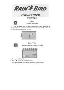 Handleiding Rain Bird ESP-RZX