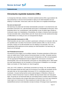 Chronische myeloïde leukemie (CML)