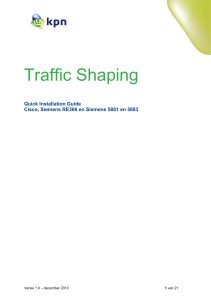 Handleiding Traffic Shaping