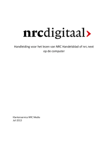Handleiding voor het lezen van NRC Handelsblad of nrc.next op de