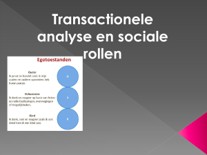 PowerPoint-presentatie - Transactionele Analyse