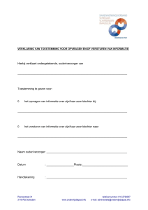 Toestemmingsformulier voor info aan CLZ