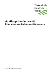 Azathioprine (Imuran®) bij de ziekte van Crohn en colitis ulserosa