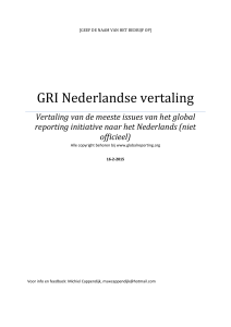 GRI Nederlandse vertaling