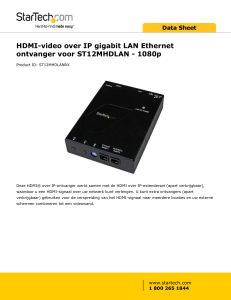 HDMI-video over IP gigabit LAN Ethernet ontvanger