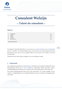 Consulent Welzijn