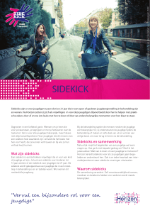 ZSK02 factsheet sidekick.indd - Horizon Jeugdzorg en Onderwijs