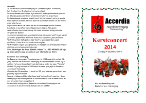 Accordia Is een kleine accordeonvereniging uit Zwanenburg met 3