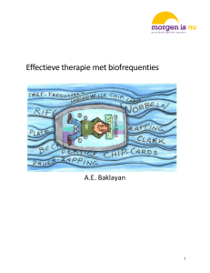Effectieve therapie met biofrequenties