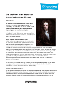 De wetten van Newton