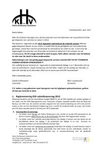 Aanvraag formulier 2012 - Kleine Herkauwers Vlaanderen