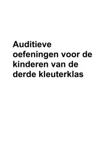 Auditieve oefeningen Nederlandse versie