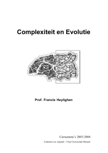 Complexiteit en Evolutie