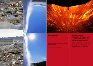 Aardbevingen, vulkanen, geisers en warmwaterbronnen