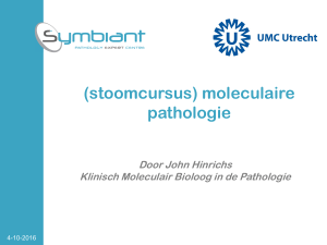 (stoomcursus) moleculaire pathologie