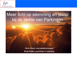 Meer licht op stemming en slaap bij de ziekte van Parkinson