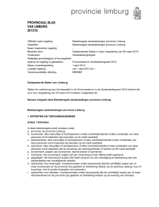 PB no. 18 2013 Beleidsregels aanbestedingen provincie Limburg