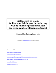Liefde, seks en islam, Online voorlichting ter bevordering van de