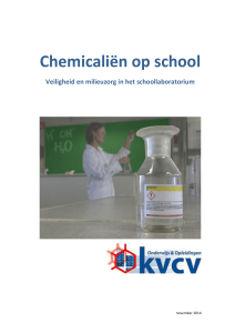 Chemicaliën op school