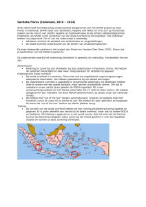 Sanitatie Flores (Indonesië, 2010 – 2014) (doc, 148