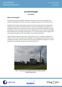Les Kernenergie - Werkblad