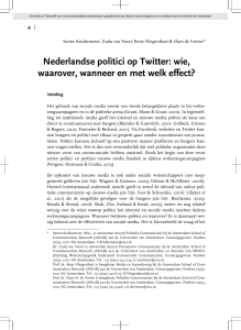 Nederlandse politici op Twitter: wie, waarover