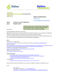 Afspraken 19-5-2015 - Daltonregio Groot Zwolle