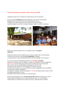 rondzendbrief met het laatste nieuws uit malawi