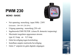PWM 230 MONO - BASIC PWM 400 6,8 Amp