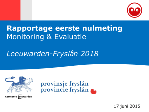 Nulmeting Monitoring en Evaluatie - Leeuwarden