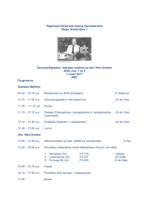 Diabetes Mellitus en afw Hb/L/trombo: 16 nov 2016