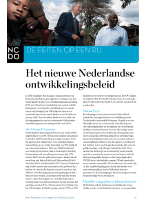 Het nieuwe Nederlandse ontwikkelingsbeleid