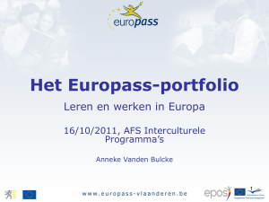 Het Europass-portfolio