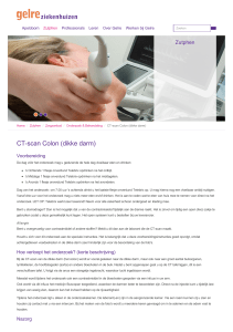 CT-scan Colon (dikke darm) | Gelre ziekenhuizen