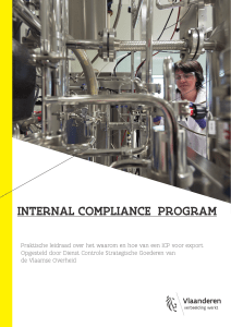 internal compliance program - Departement Buitenlandse Zaken