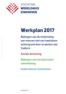 Werkplan 2017 - Stichting Wereldhuis Eindhoven