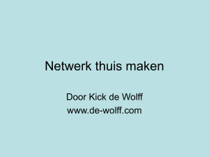 Netwerk thuis maken - de-wolff.com | De nieuwe website van Kick