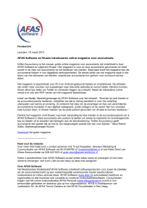 Persbericht Leusden, 18 maart 2013 AFAS Software en Kluwer